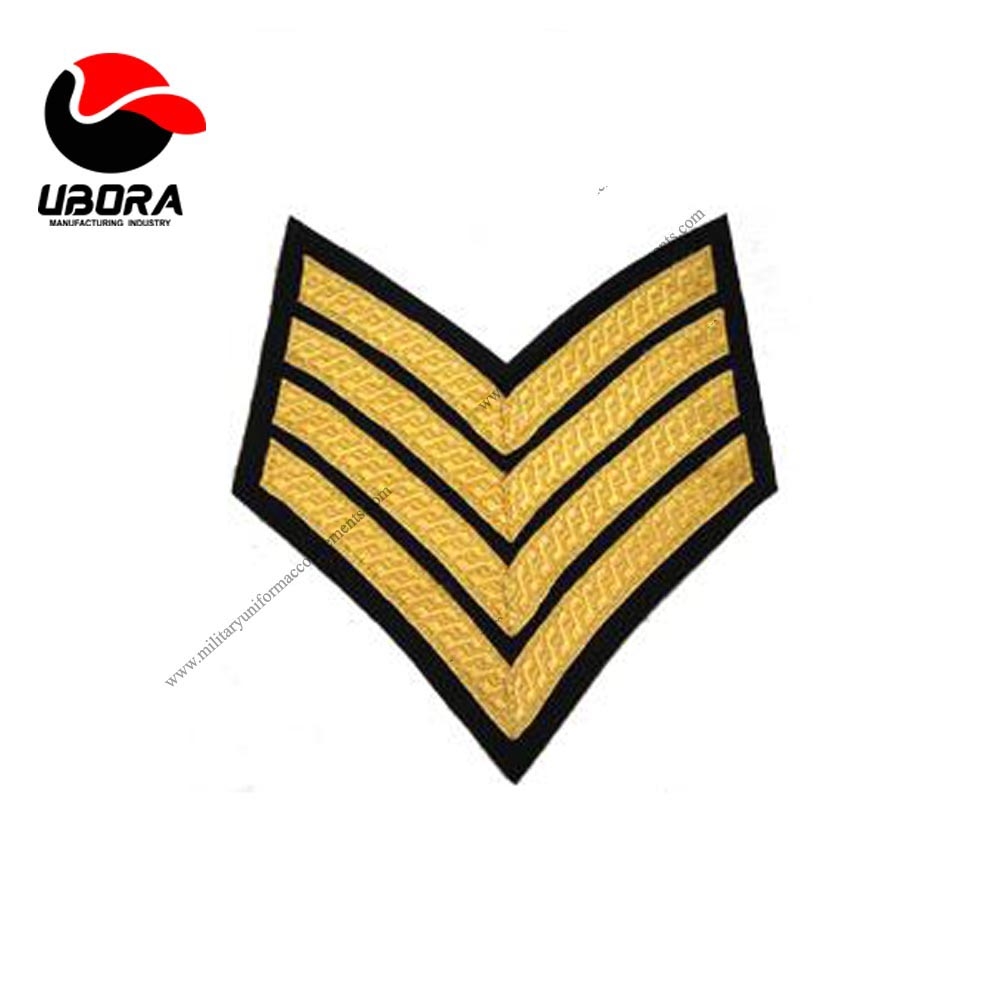 4 Bar Chevron Black color mess drees wholesale prize nice quality chevron, Embroidered Patch